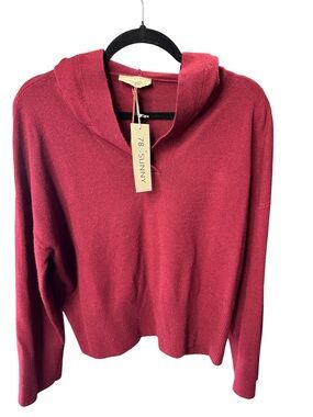 Women's Wine Cowl-Neck Sweater Size M